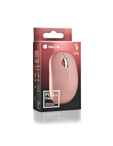 NGS FOG PRO Ratón Inalámbrico Rosa