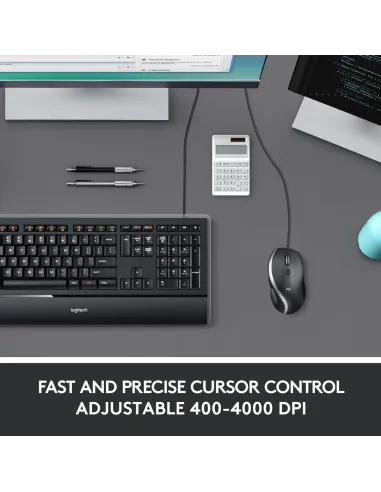 Logitech M500S Ratón Óptico USB 4000DPI Negro