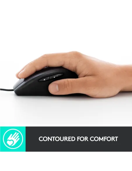 Logitech M500S Ratón Óptico USB 4000DPI Negro