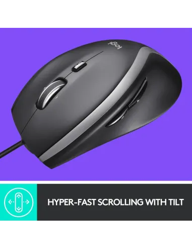 Logitech M500S Ratón Óptico USB 4000DPI Negro