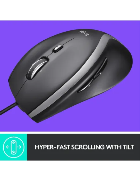 Logitech M500S Ratón Óptico USB 4000DPI Negro