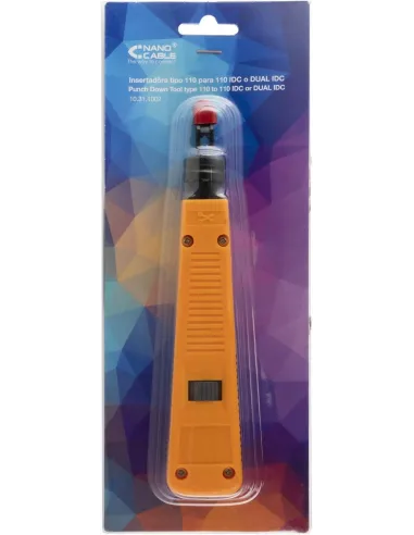 Nanocable 10.31.1002 Insertadora Tipo 110 Naranja y Gris