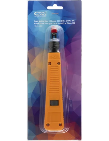Nanocable 10.31.1002 Insertadora Tipo 110 Naranja y Gris