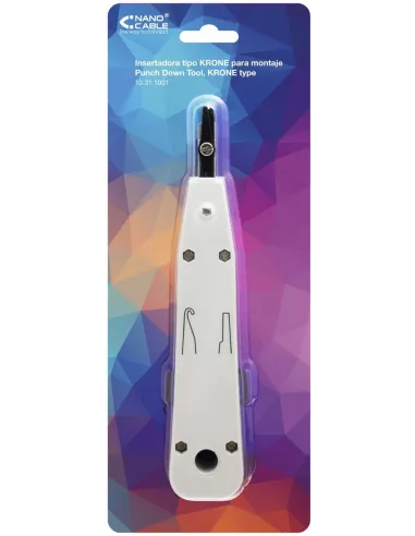 Nanocable 10.31.1001 Insertadora Tipo KRONE Gris