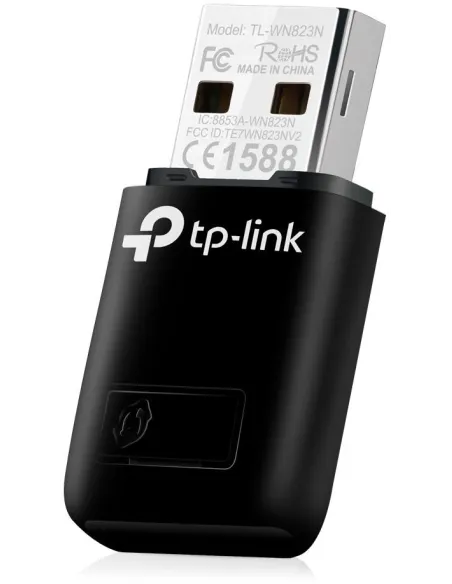 TP-Link TL-WN823N Mini Adaptador Inalámbrico USB Wifi 4 Banda Única Negro