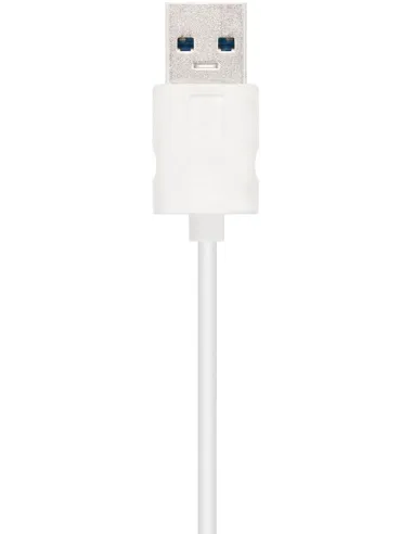 Nanocable 10.03.0401 Adaptador USB-A a RJ-45 Ethernet Gigabit 15cm Blanco