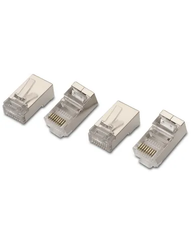 Aisens A139-0298 Conectores de Red RJ45 8 hilos Cat6 10 Unidades Acero