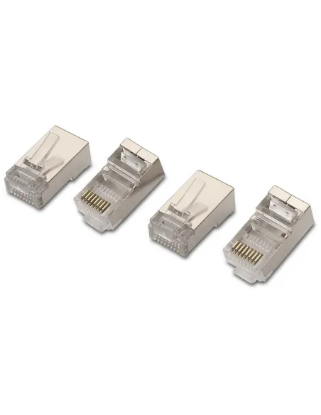 Aisens A139-0298 Conectores de Red RJ45 8 hilos Cat6 10 Unidades Acero