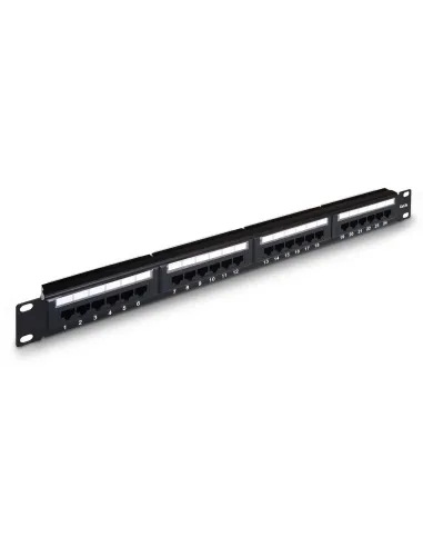 Aisens A141-0307 Panel de Parcheo 24 Puertos RJ-45 Cat.5e UTP Negro