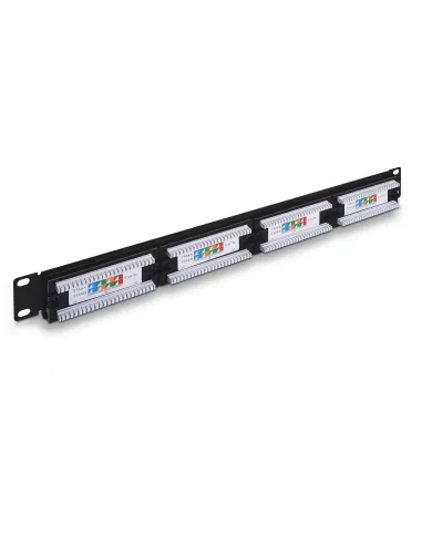 Aisens A141-0307 Panel de Parcheo 24 Puertos RJ-45 Cat.5e UTP Negro