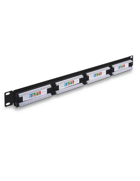Aisens A141-0307 Panel de Parcheo 24 Puertos RJ-45 Cat.5e UTP Negro