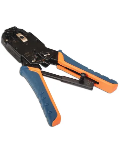 Aisens A142-0311 Crimpadora para RJ10/RJ11/RJ12/RJ45 Naranja y Azul