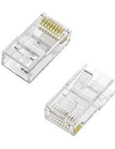 Aisens A139-0657 Conectores de Red RJ45 8 hilos Cat.6 100 Unidades Transparente-RED56072