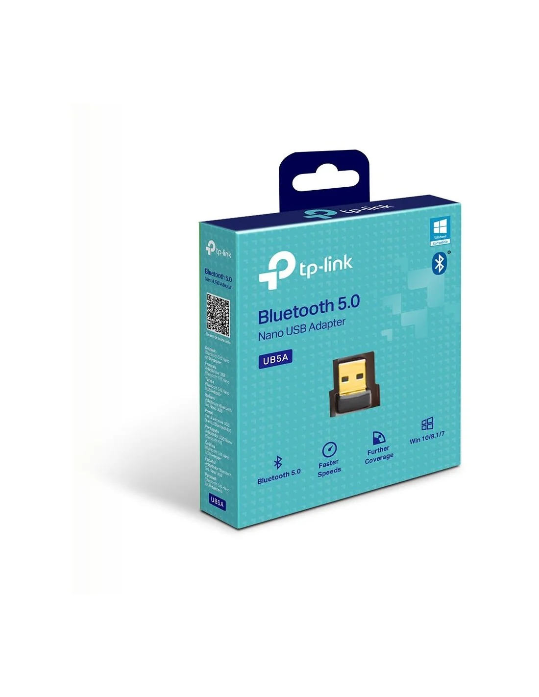 TP-Link UB5A Nano Adaptador USB Inalámbrico 2.0 Bluetooth 5.0 Banda Única Negro