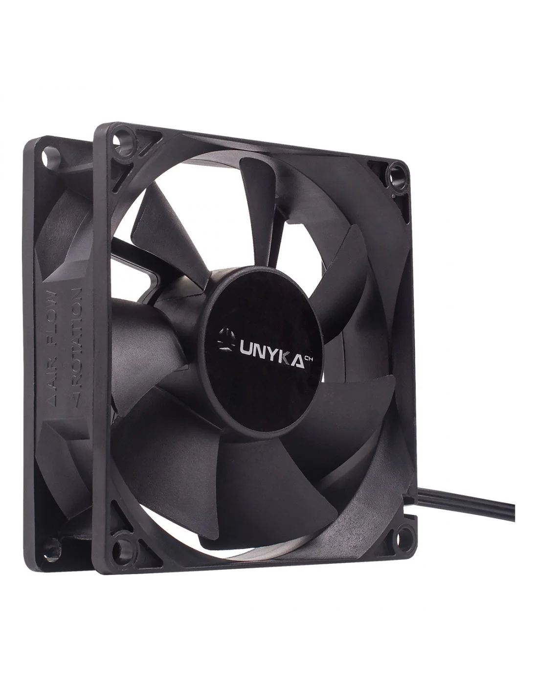 Unykach 51786 Ventilador 80 mm Negro