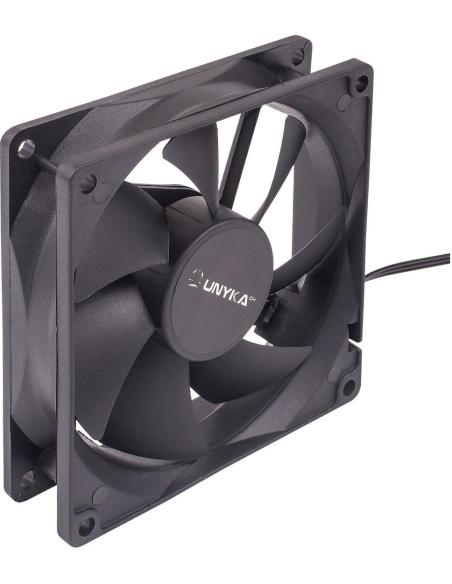 Unykach 51789 Ventilador 90 mm Negro