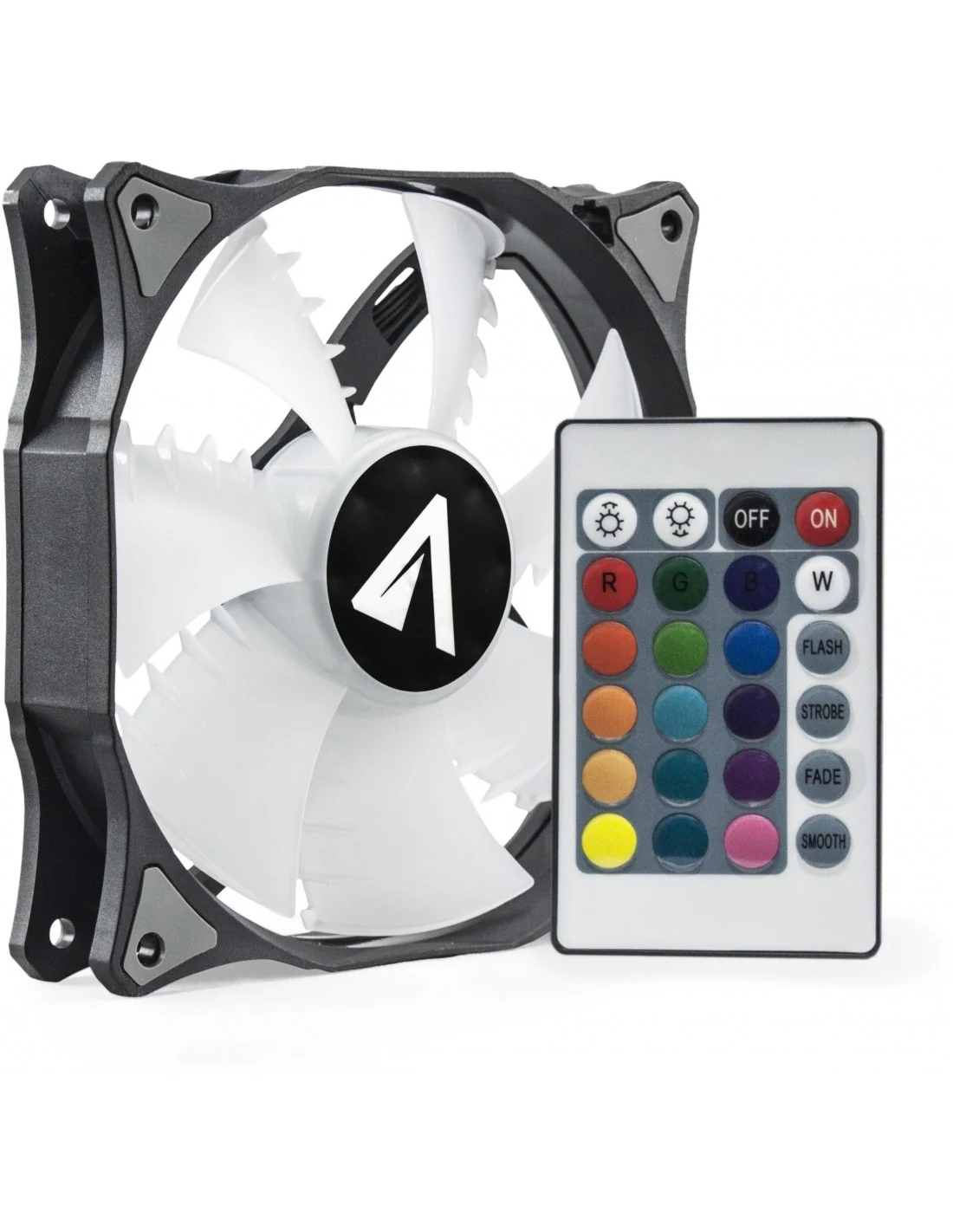 ABYSM Gaming Ventilador RGB SLED 120 mm Negro/Blanco