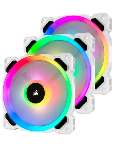 Corsair LL120 RGB Pack 3 Ventiladores 120mm con Lightning Node Pro Blanco