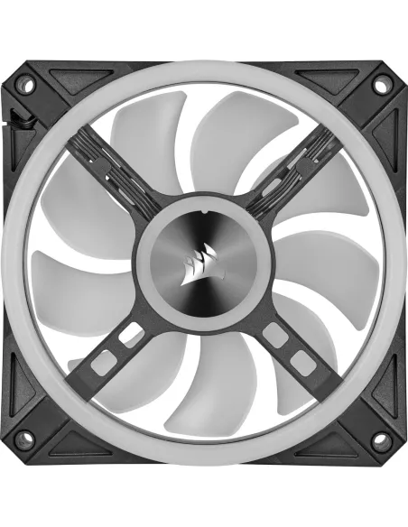 Corsair iCUE QL120 RGB Pack de Tres Ventiladores con Lighting Node CORE Negro