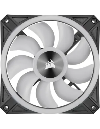 Corsair iCUE QL120 RGB Pack de Tres Ventiladores con Lighting Node CORE Negro