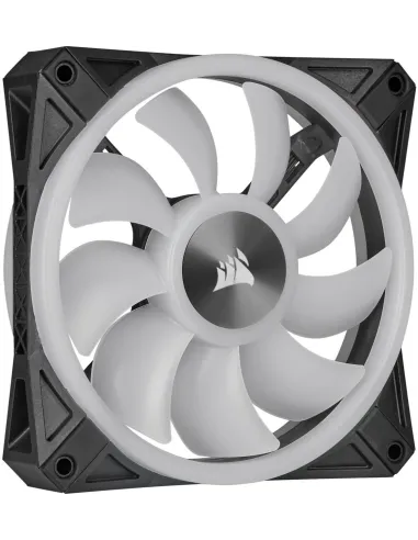 Corsair iCUE QL120 RGB Pack de Tres Ventiladores con Lighting Node CORE Negro