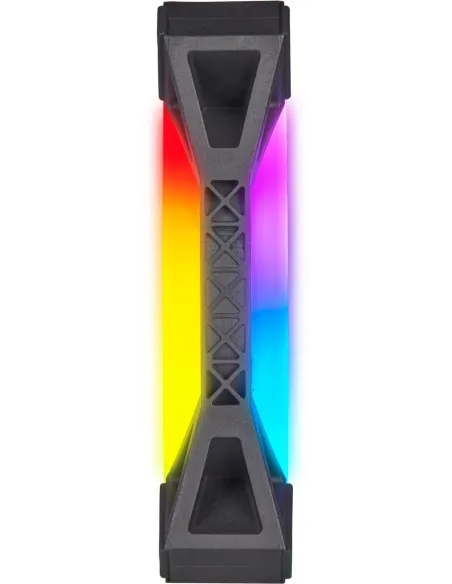 Corsair iCUE QL120 RGB Pack de Tres Ventiladores con Lighting Node CORE Negro