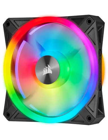 Corsair iCUE QL120 RGB Pack de Tres Ventiladores con Lighting Node CORE Negro