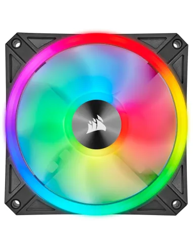 Corsair iCUE QL120 RGB Pack de Tres Ventiladores con Lighting Node CORE Negro