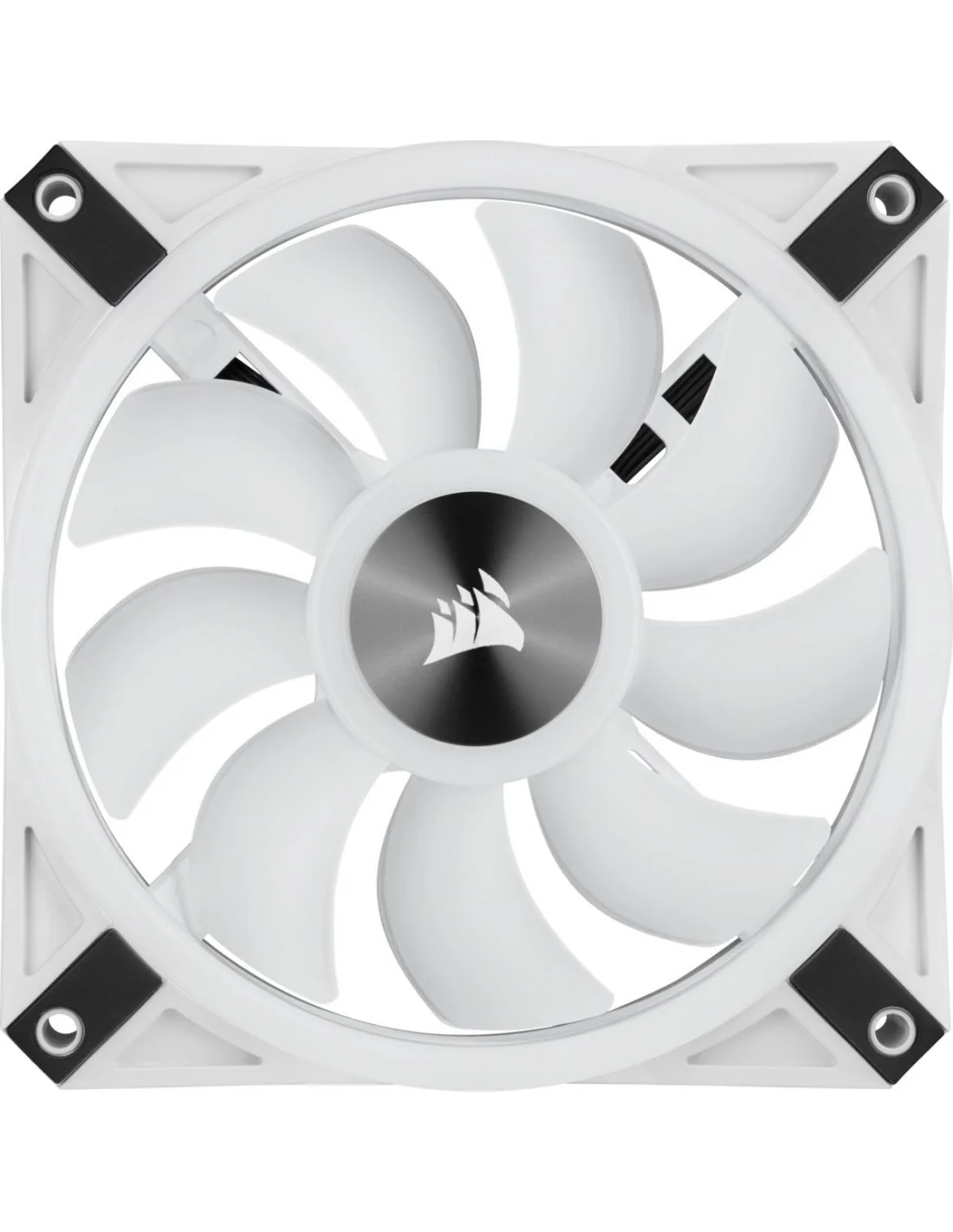 Corsair iCUE QL120 RGB PWM Triple Fan Kit Blanco con Lightning Node Core 120mm