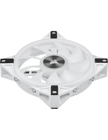 Corsair iCUE QL120 RGB PWM Triple Fan Kit Blanco con Lightning Node Core 120mm