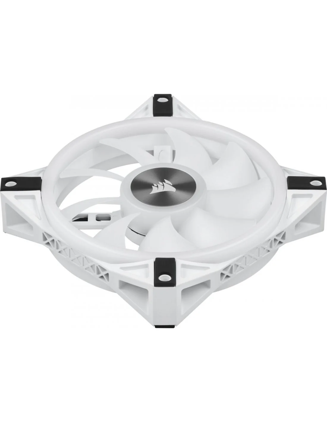 Corsair iCUE QL120 RGB PWM Triple Fan Kit Blanco con Lightning Node Core 120mm