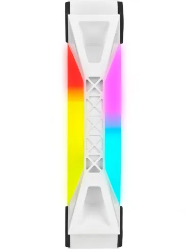 Corsair iCUE QL120 RGB PWM Triple Fan Kit Blanco con Lightning Node Core 120mm