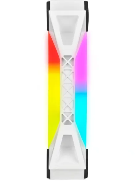 Corsair iCUE QL120 RGB PWM Triple Fan Kit Blanco con Lightning Node Core 120mm