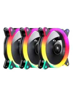 UNYKAch Candy 30 Pack 3 Ventiladores ARGB 120mm Negro-REFR51353
