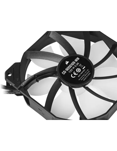 Corsair iCUE SP120 RGB ELITE Performance 120 mm PWM Triple Fan Kit con iCUE Lighting Node CORE Negro