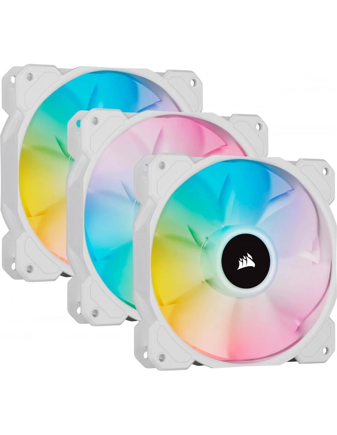 Corsair iCUE SP120 White RGB ELITE LED AirGuide Lighting Node CORE (Triple Pack) 120mm Blanco