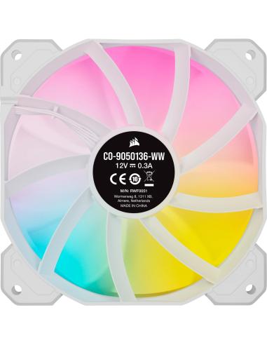Corsair iCUE SP120 White RGB ELITE LED AirGuide Lighting Node CORE (Triple Pack) 120mm Blanco