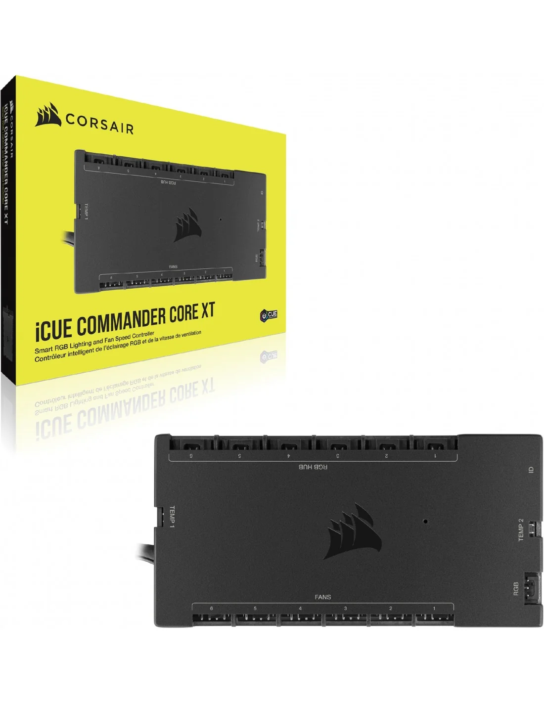 Corsair iCUE COMMANDER CORE XT Controlador Digital de Iluminación RGB y Velocidad de Ventiladores