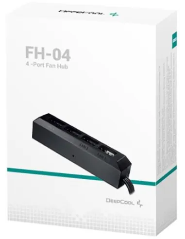 DeepCool FH-04 HUB para Ventiladores 4 Puertos Negro