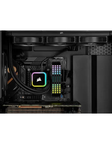 Corsair iCUE H100i RGB ELITE Liquid Kit de Refrigeración Líquida 240mm Negro