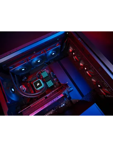 Corsair iCUE H100i RGB ELITE Liquid Kit de Refrigeración Líquida 240mm Negro