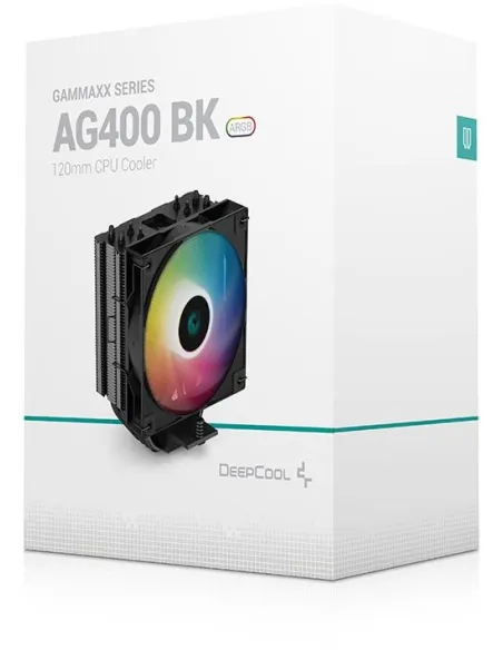 DeepCool AG400 BK ARGB Ventilador CPU 120mm Negro