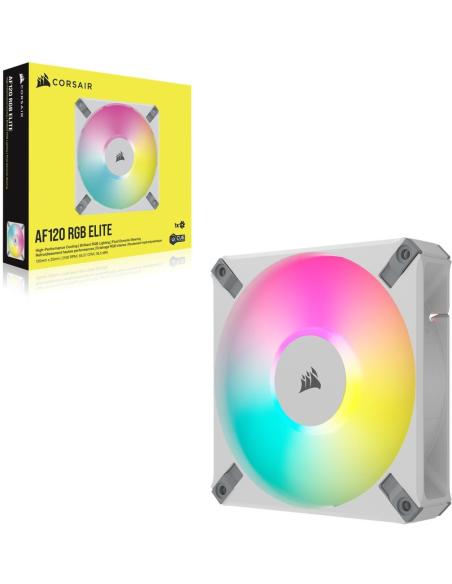 Corsair iCUE AF120 RGB ELITE Ventilador PWM de 120 mm Blanco
