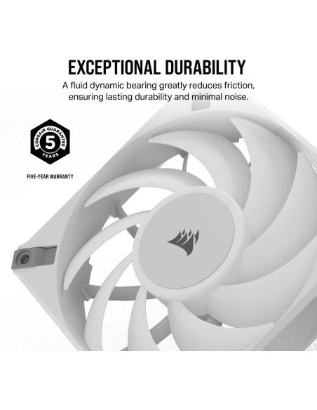 Corsair iCUE AF120 RGB ELITE Ventilador PWM de 120 mm Blanco