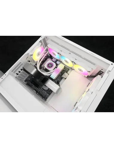 Corsair iCUE H150i ELITE LCD XT Kit de Refrigeración Líquida 360mm Blanco