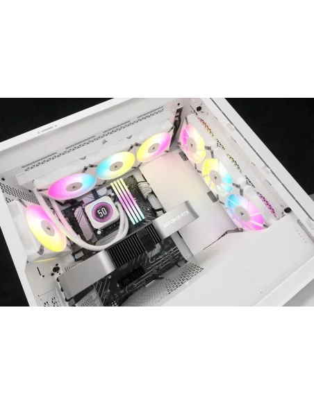 Corsair iCUE H150i ELITE LCD XT Kit de Refrigeración Líquida 360mm Blanco