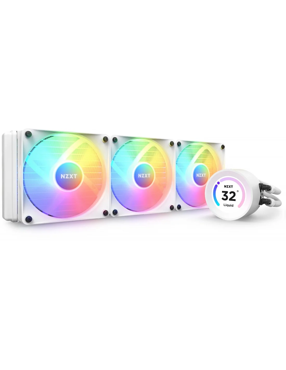 NZXT Kraken Élite 360 RGB Kit de Refrigeración Líquida 360mm Blanco