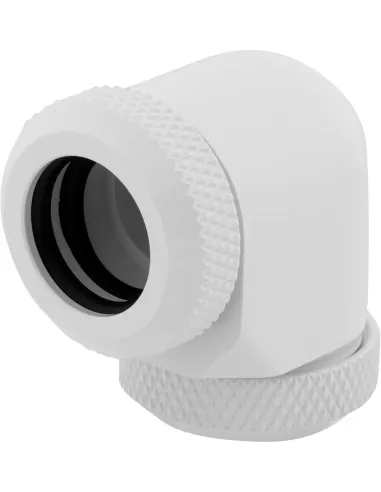 Corsair Hydro X Series XF Hardline 90° 12mm OD Pack de 2 Blanco