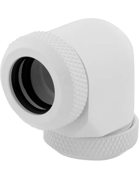 Corsair Hydro X Series XF Hardline 90° 12mm OD Pack de 2 Blanco