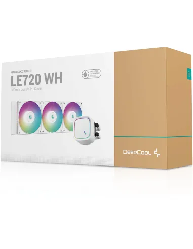 DeepCool LE720 Kit de Refrigeración Líquida ARGB 360mm Blanco